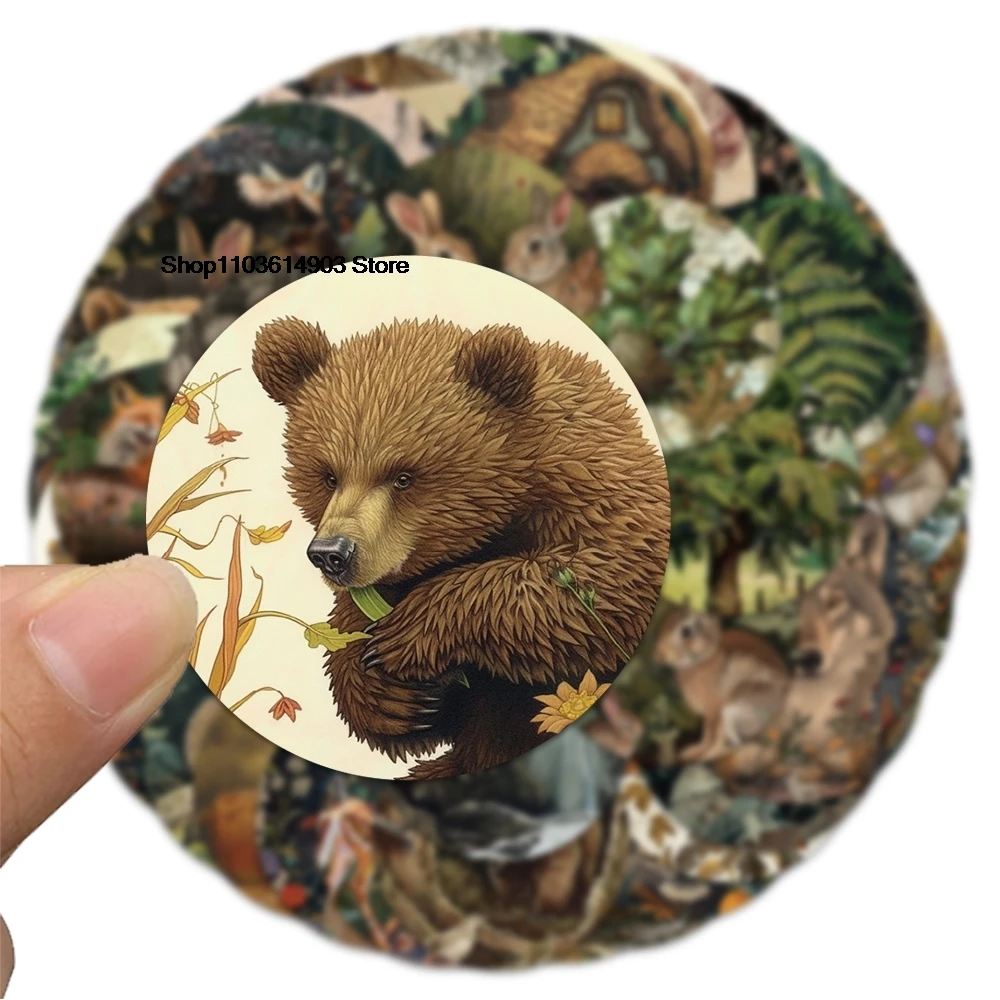 50 шт. стикеры в виде животных