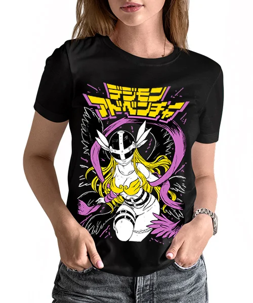 Футболка унисекс DIGIMON ANGEWOMON posicion BATALLA