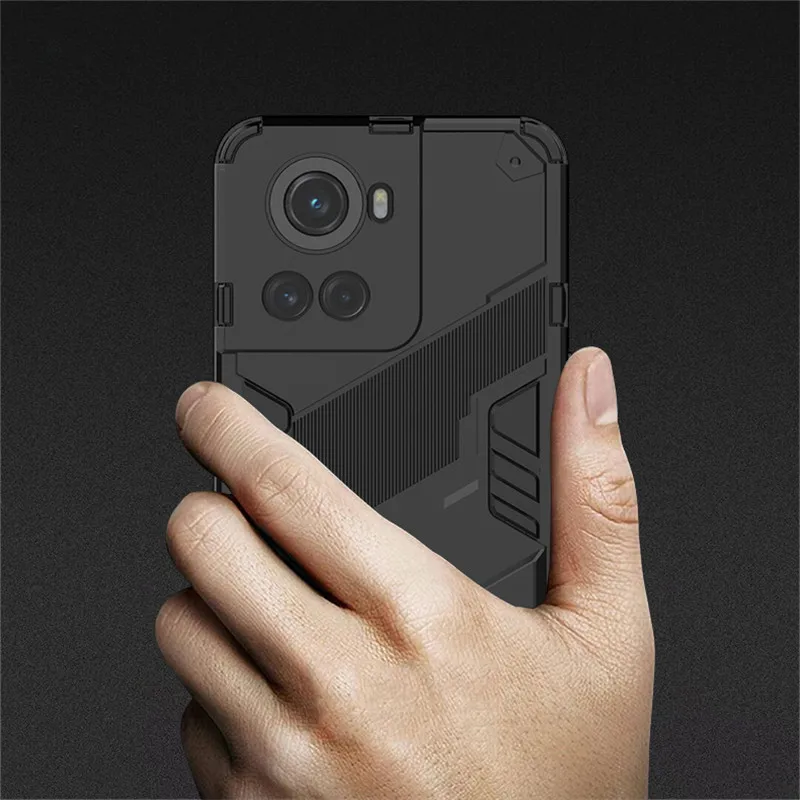For OnePlus ACE 5G Case OnePlus ACE Cover 6.7 Inch Punk Stlye Rubber Hard Armor Stand Shockproof Bumper For OnePlus ACE Fundas
