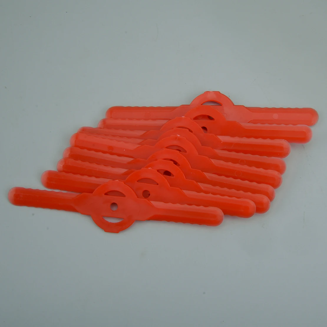 

10Pcs Blade Knife for Cordless Grass Trimmer Cutter Lawn Mower Red Plastic
