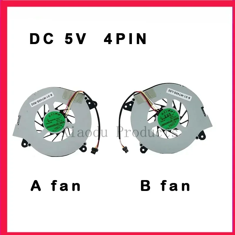 Новый охлаждающий вентилятор для процессора и графического ноутбука Clevo W740US