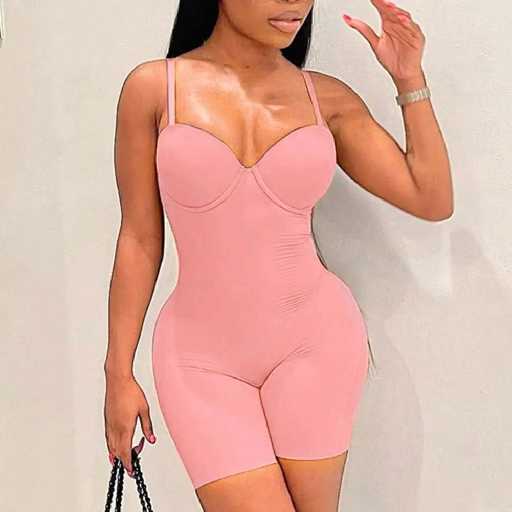 

Women Romper Wild Skinny Low-cut Spaghetti Strap Sleeveless Summer Jumpsuit Female Clothes