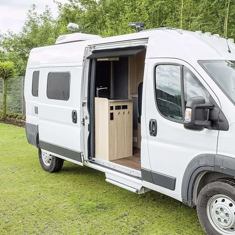 Фото Автодом, караван, дефлектор дождя, желоба для Fiat Ducato VW T5 T6 FORD TRANSIT, раздвижная дверь, кемпер, автофургон, внешние детали №2