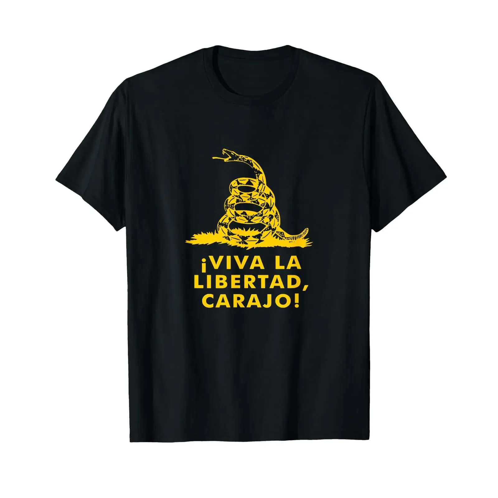 Фото Футболка Viva la Libertad Carajo Milei Libertarian ANCAP Liberty, винтажная, с эффектом потертости, дышащая, модная, мужская №1