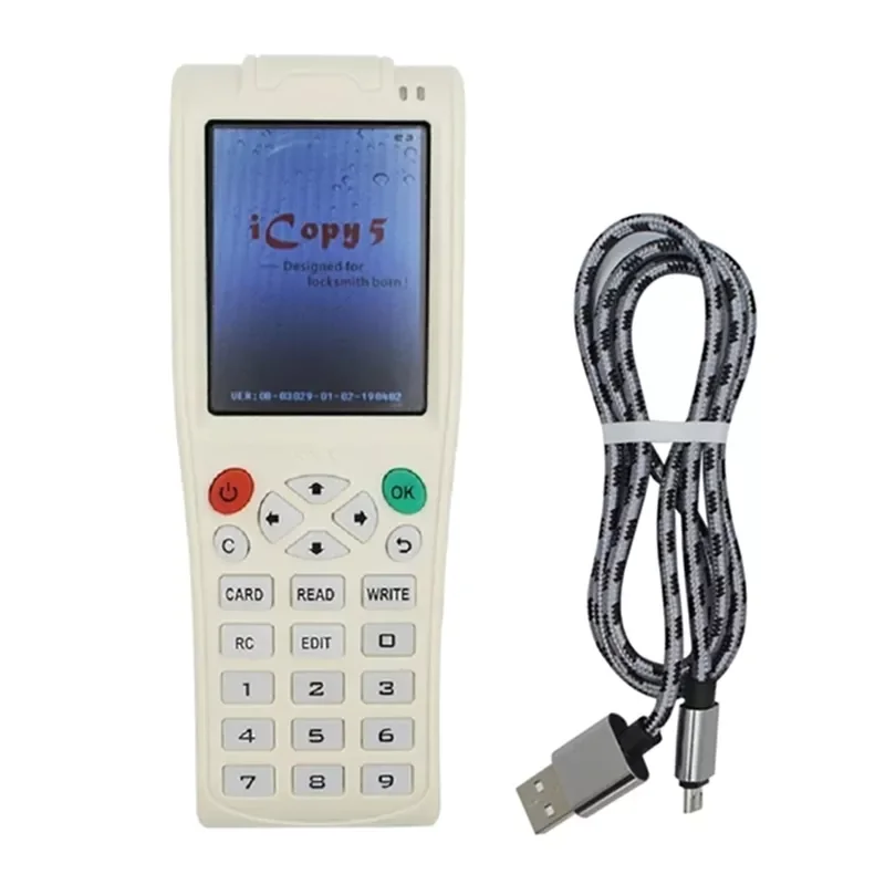 

English Version Newest iCopy5 Full Decode Function Smart Card Key Machine RFID NFC Copier IC ID Reader Writer Duplicator