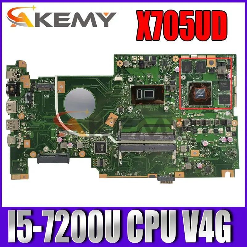 

New X705UD Motherboard For Asus VivoBook X705UDR X705U Laptop Motherboard I5-7200U GTX1050-4GB 100% original Mainboard
