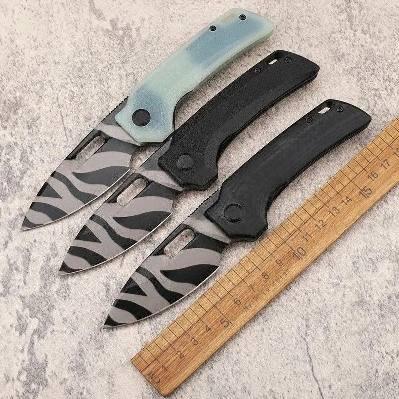 Фото Новый складной карманный нож для кемпинга с лезвием D2 и рукоятью G10, для походов, выживания, охоты, нарезки фруктов, портативный инструмент EDC №1