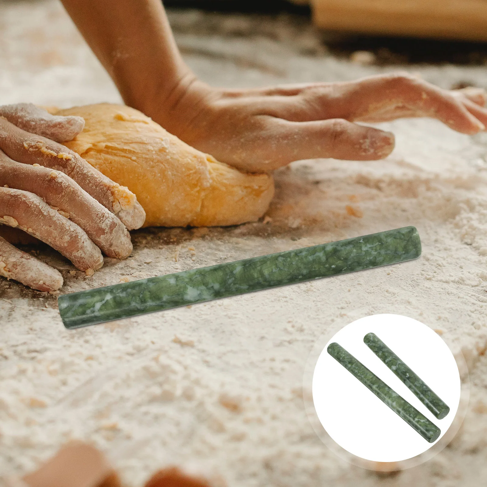 2 шт. скалка для печенья с антипригарным покрытием кухонные валики теста крючок