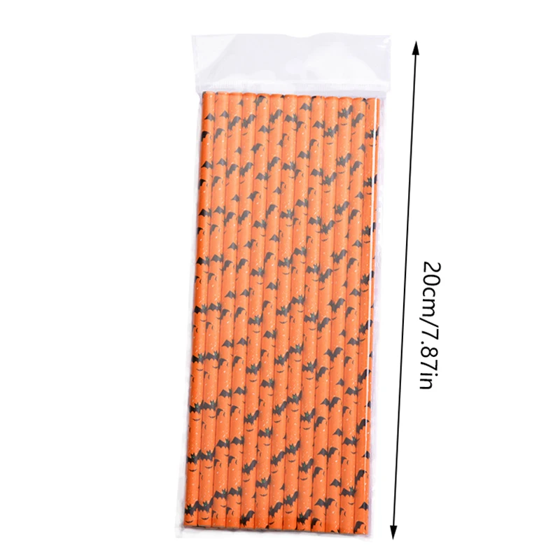25 шт. соломенная тыква летучая мышь для Хэллоуина