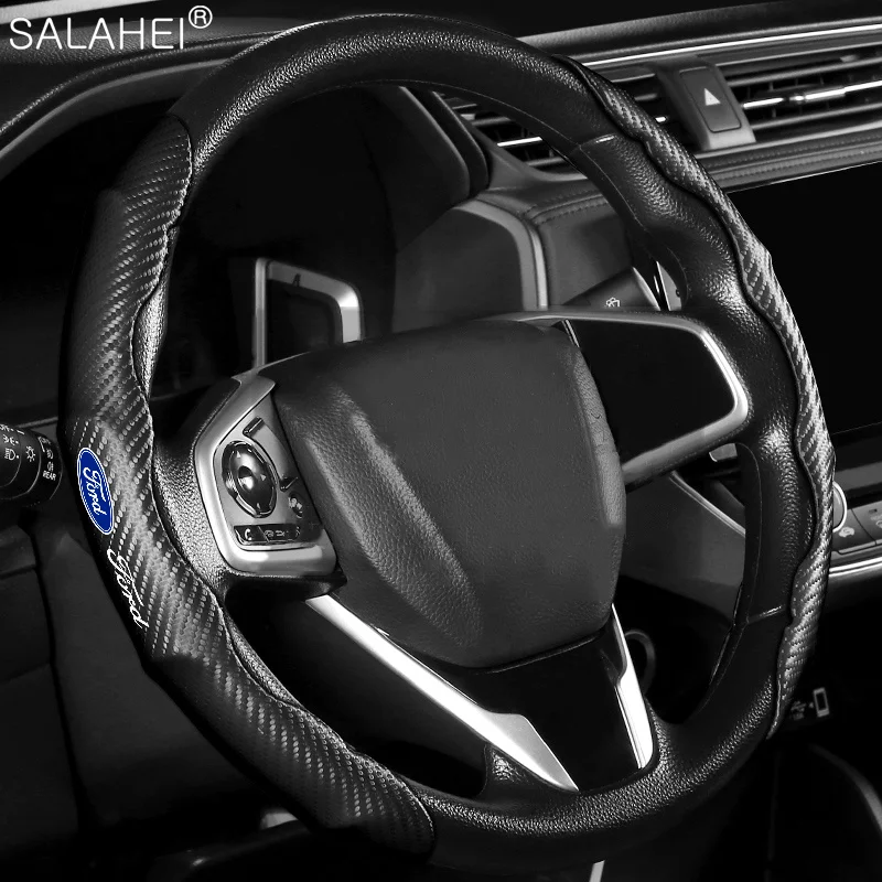 

2 Halves Car Steering Wheel Booster Cover Anti-skid For Fords 2 3 4 5 MK 2 6 7 Ranger Fiesta Kuga Mondeo Fusion Taurus Accessory