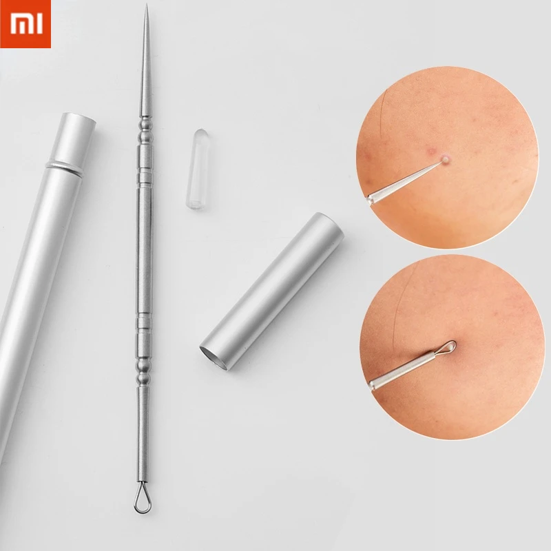 

Иглы Xiaomi Youpin для дезинфекции черных точек и акне, инструменты из нержавеющей стали для удаления чёрных точек, макияжа