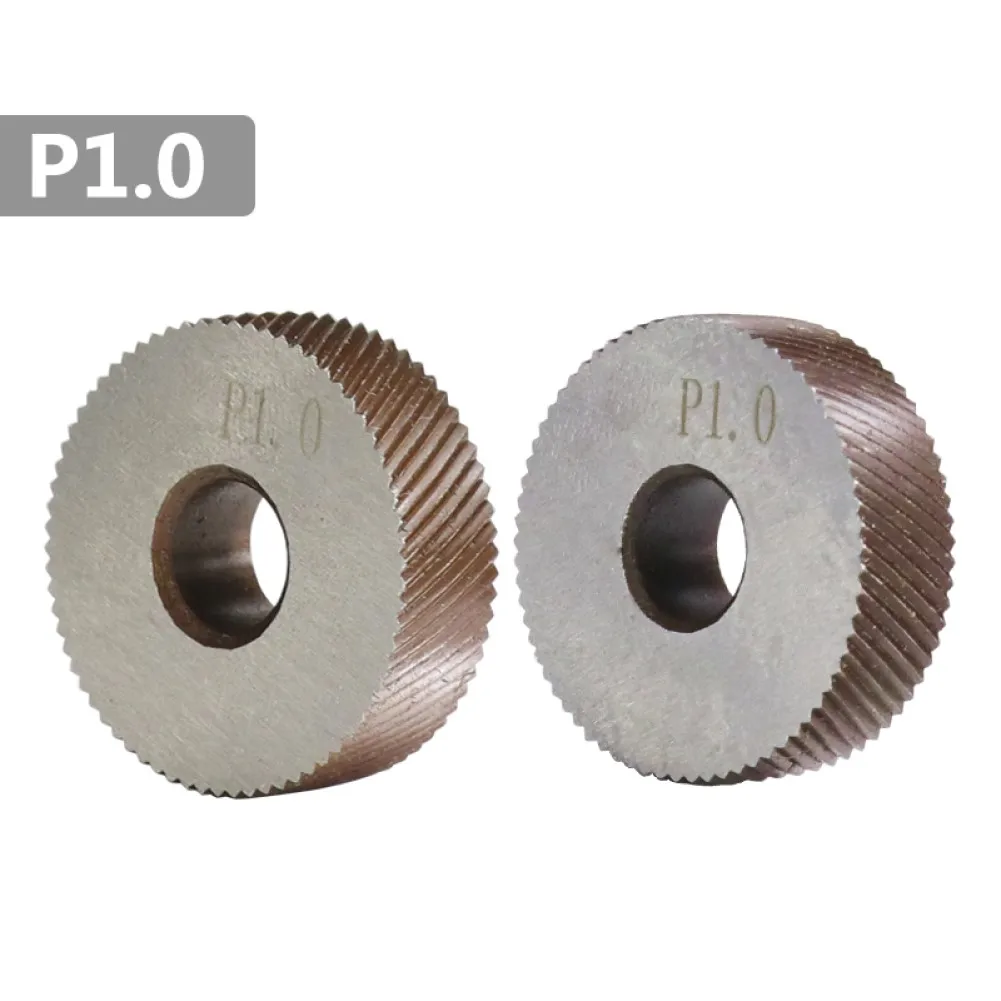 

2pcs 1.0mm Reticulated Knurling Wheel HSS Lathe Tool Inner Hole Embossing Wheel Diamete 26mm For Metal Lathe Wheel Knurling Tool