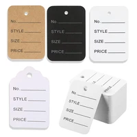 100pcslot 3 5x5cm price tags kraft paper lables for diy jewelry retail price tags handmade clothes size tags store hang lables