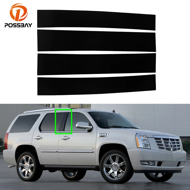 

4 шт., автомобильные столбы для окон и дверей, накладки для Cadillac Escalade 2007 2008 2009 2010 2011 2012 2013