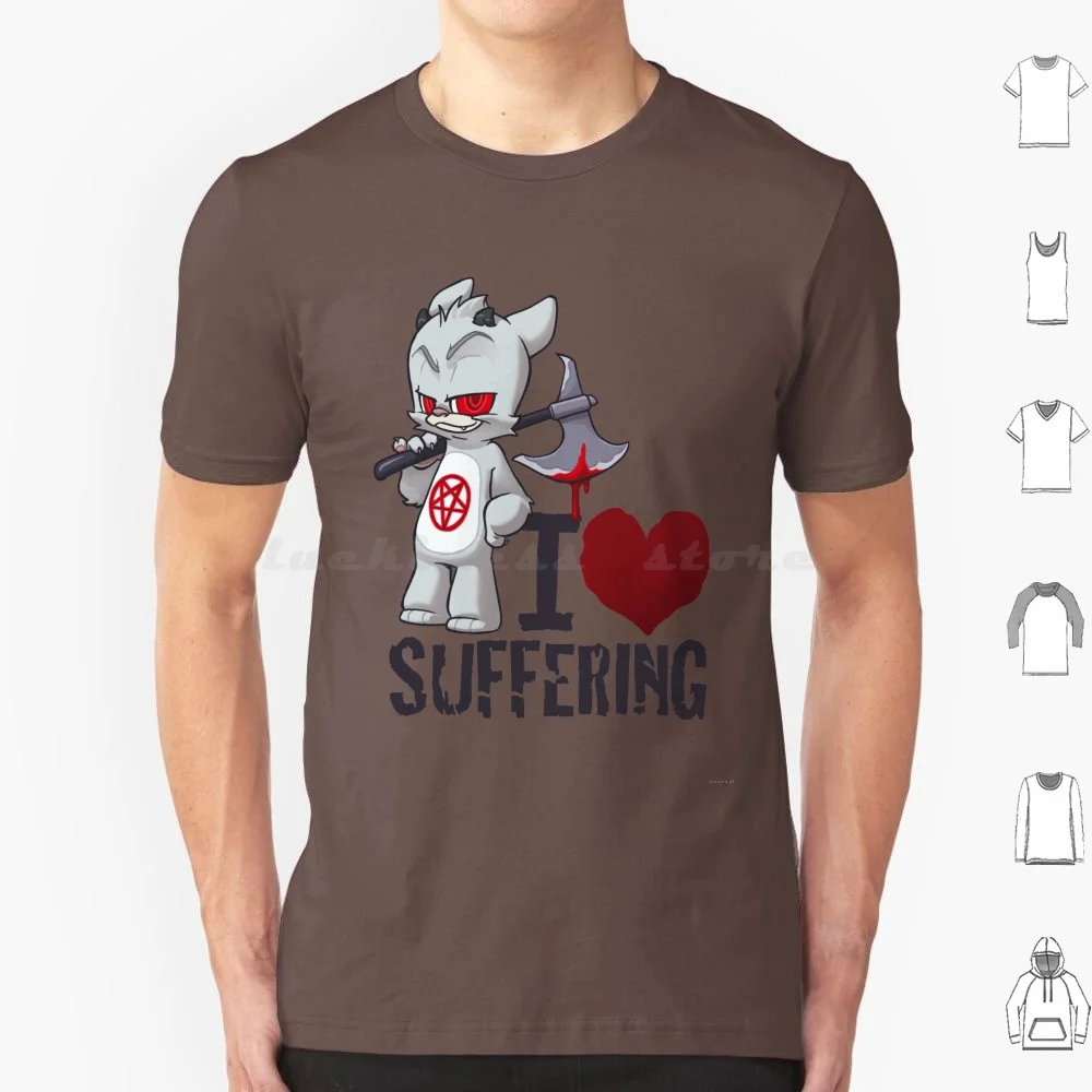 Футболка Мужская/женская из хлопка с принтом злого медведя и пентаграммы