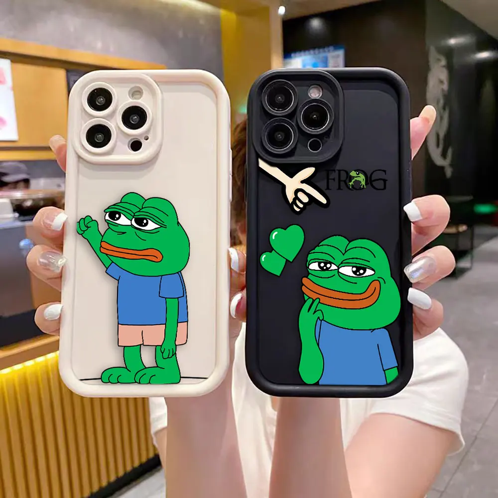 Чехол с рисунком лягушки для REALME C21Y C25Y C30 C33 C35 C53 C55 C63 C64 C65 C67 5 5I 7I 8 GT 3 6 11 12