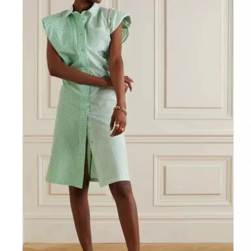 

Женское облегающее мини-платье ZA, модное блестящее платье без рукавов с отворотом, шикарное Плиссированное Повседневное платье в уличном с...