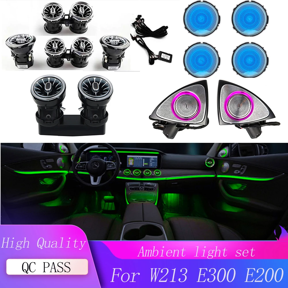 

Светильник вентиляционного отверстия для вентиляционного отверстия турбины W213 светильник окружающий свет для Mercedes Benz E class E200 E320, роторный ...