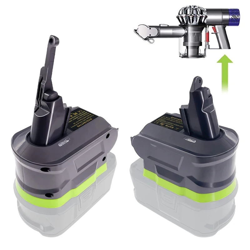 Сменный преобразователь для Ryobi 18 в Dyson V6 V7 V8 адаптер аккумулятора ручной пылесос