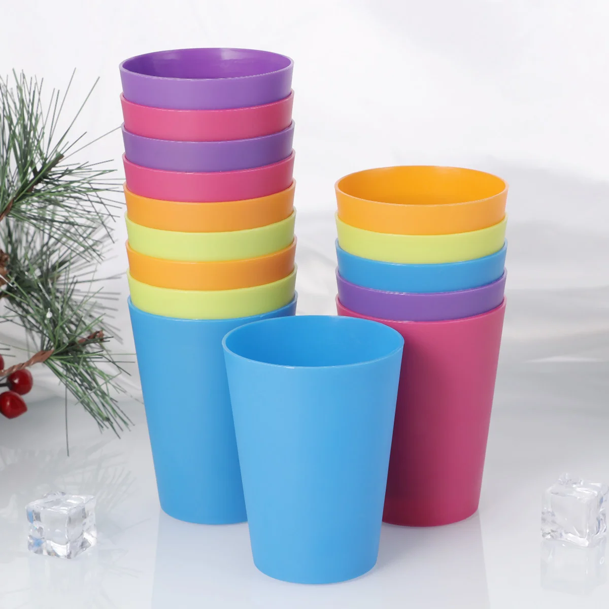 

15pcs Shot Glasses Disposable Disposable Disposable Disposable Cups Disposable Cups Colorful Acrylic Glasses Home Beverage