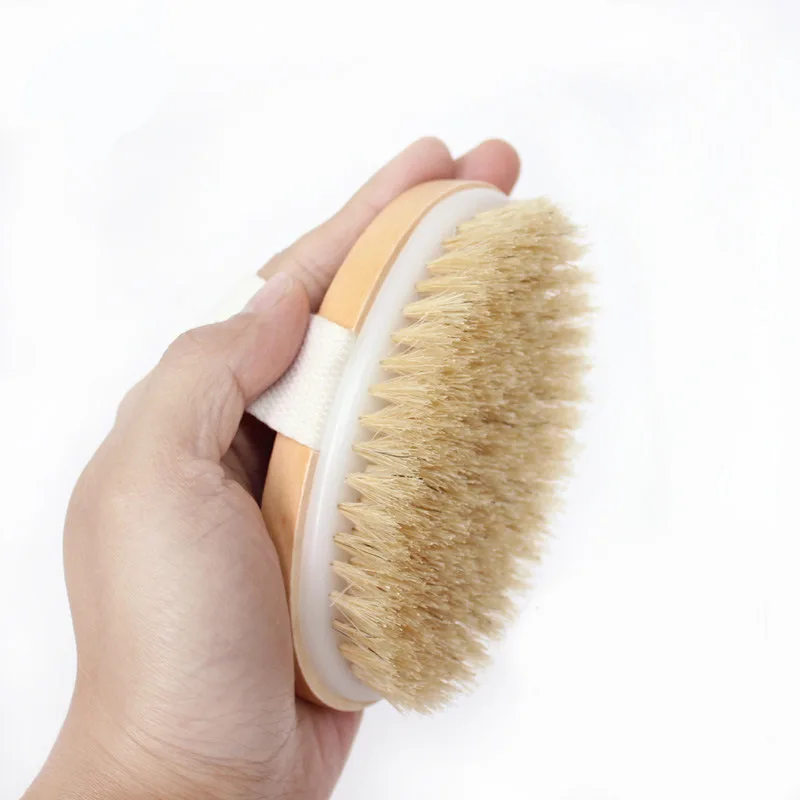 

1pc Wooden Body Scrub Exfoliating Brush Bath Shower Brush Back Scrubber Massage Brush Skin Cleaner Bathing Tools Body Scrub