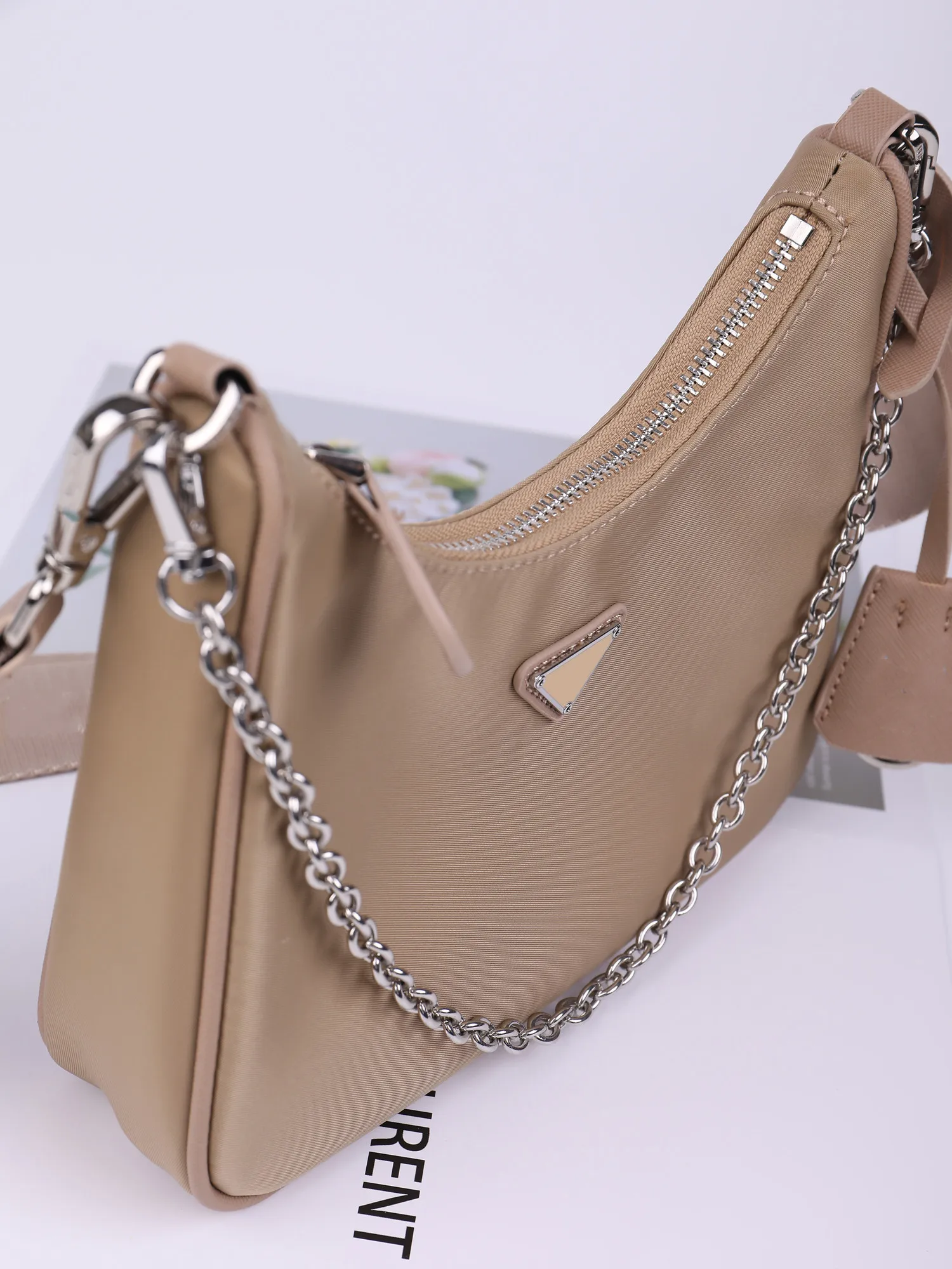 

Bag women's shoulder strap diagonal handbag 2023 new women's shoulder bag black Khaki pink blue small crowdsourcing