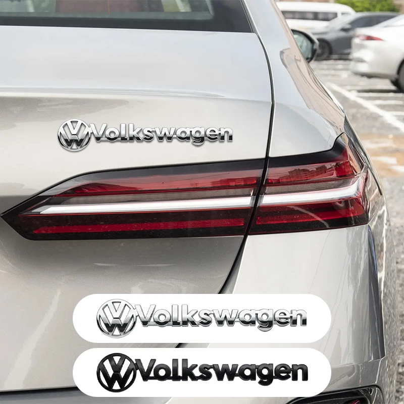 Фото Колпачки для ниппелей шин, эмблема-наклейка на задний багажник Volkswagen для VW Polo Golf Touareg Logo Touran T5 4 6 B6 Passat R Line Auto St №5