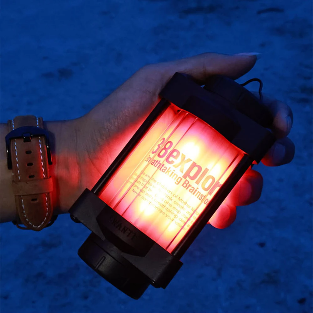 

Swante Flashlight Lampshade Metal Glass Camping Stick Light Lamp Cover Multi-purpose with 4 Stickers for Goal Zero Lantern
