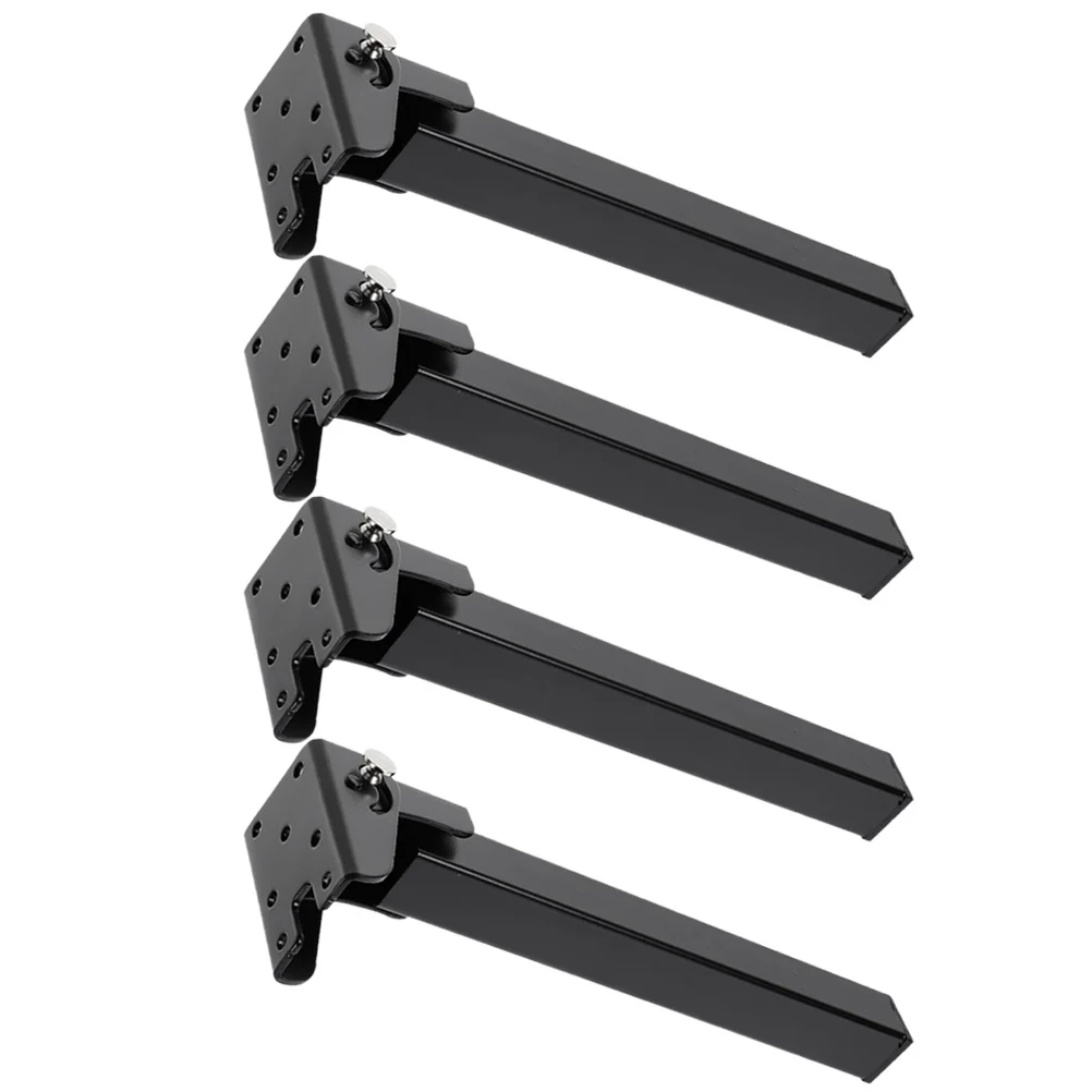 

4 Pcs Folding Table Base Coffee Couch Support Leg Hardware Legs Dining Furniture Metal Bracket Replacement Heavy Duty Foldable