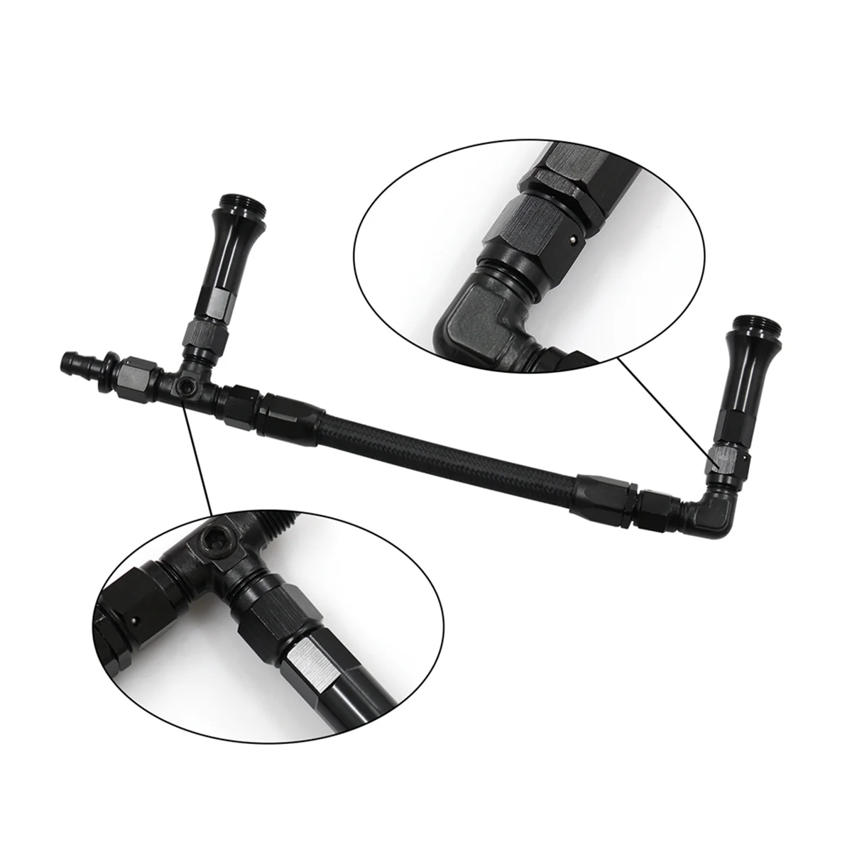 AN6 плетеный нейлоновый топливный провод с двойной подачей насос без часов для