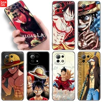 anime one piece luffy wano law case for xiaomi mi 11 lite ne 11i 11t a3 a2 a1 10t poco x3 nfc gt f3 m3 m4 x4 pro 5g cover