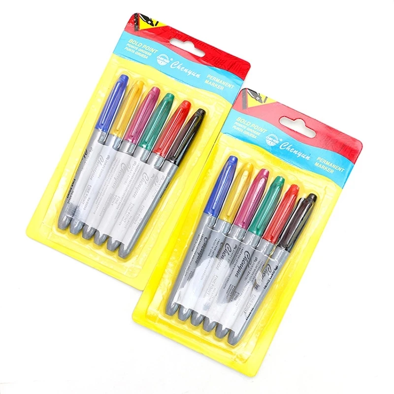 6 шт. микроблейдинг 6 цветов переводная татуировка эскиз стираемая Кожа маркер ручка для боди-арта макияж аксессуары офисные и школьные принадлежности