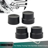 black motorcycle front rear axle nut cap covers for harley touring trike road king sportster xl 883 xl 1200 softail dyna fat bob