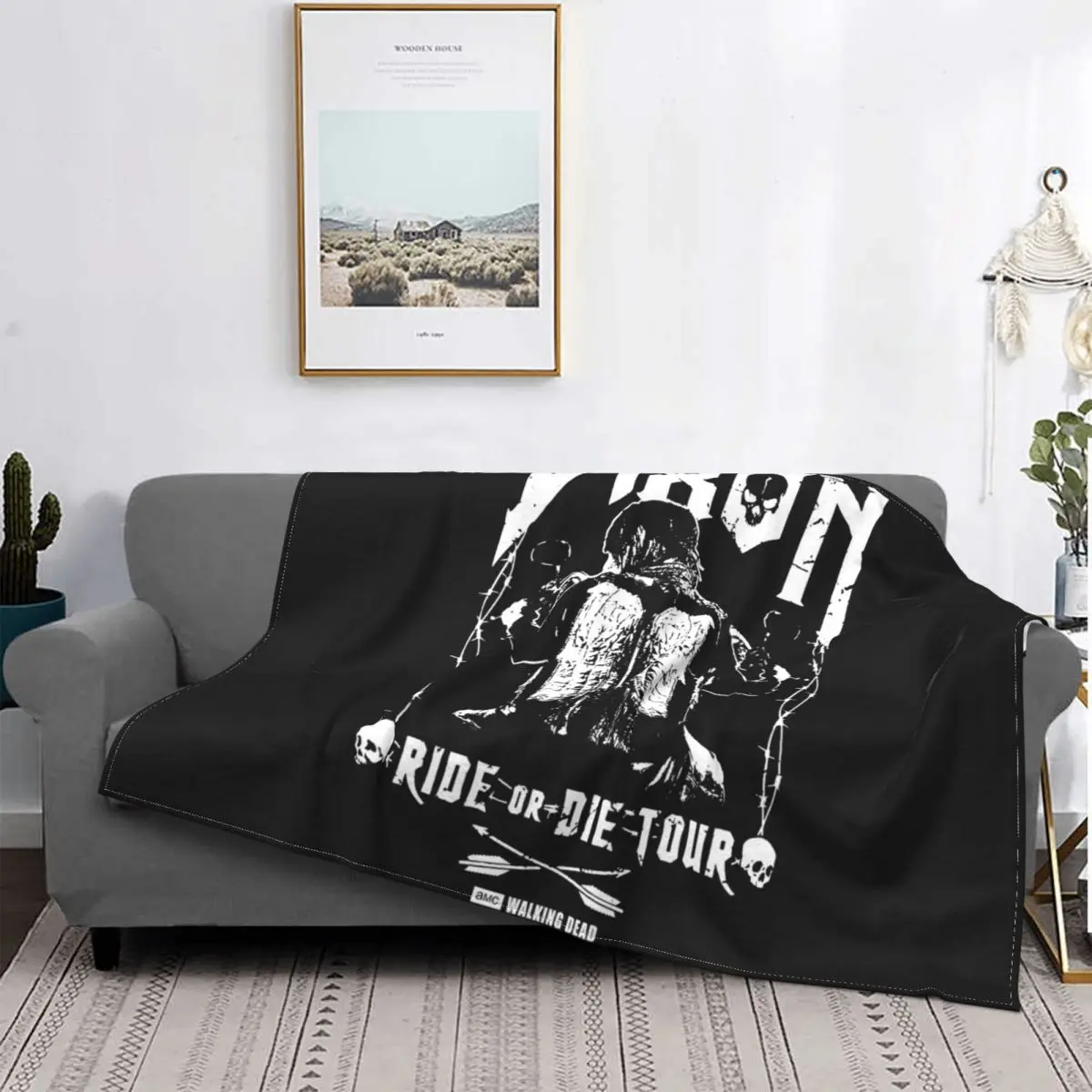 Одеяло для спальни с изображением ходячих мертвецов