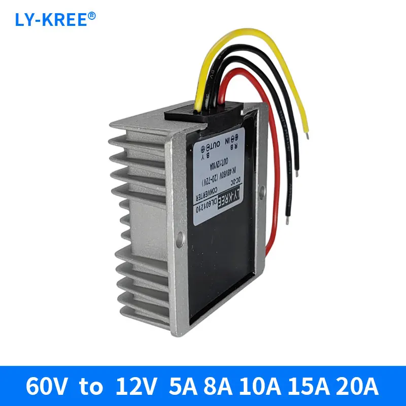 

Регулируемый понижающий преобразователь постоянного тока, 20-72 в, от 24 В, 36 В, 48 В, 60 В до 12 В, трансформатор для крепления в автомобиле, адаптер ...