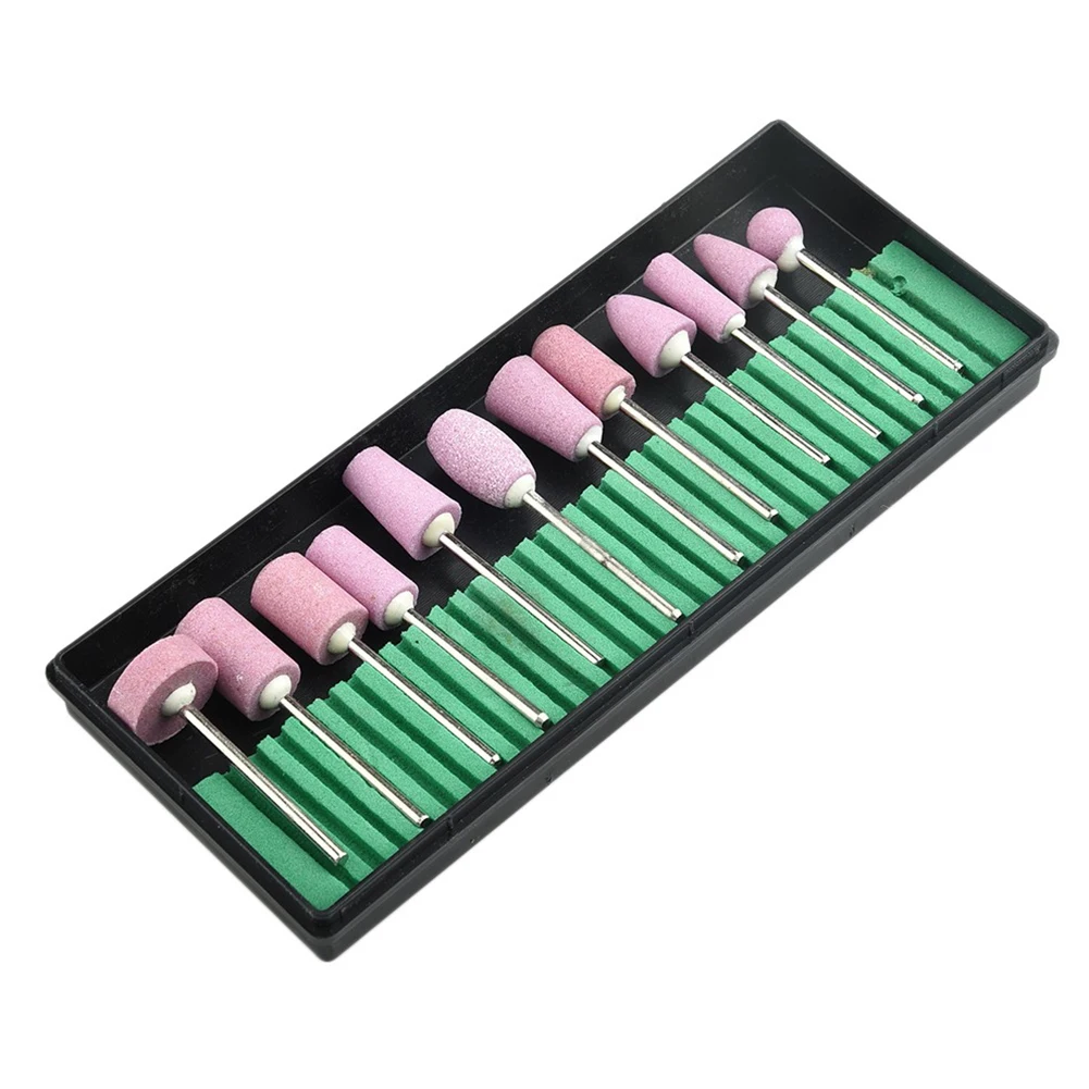

12pcs Round Shank Grinding Wheel Grinding Head Polishing Head Wheel Head Abrasive Mounted Stone For Rotary Power Tools