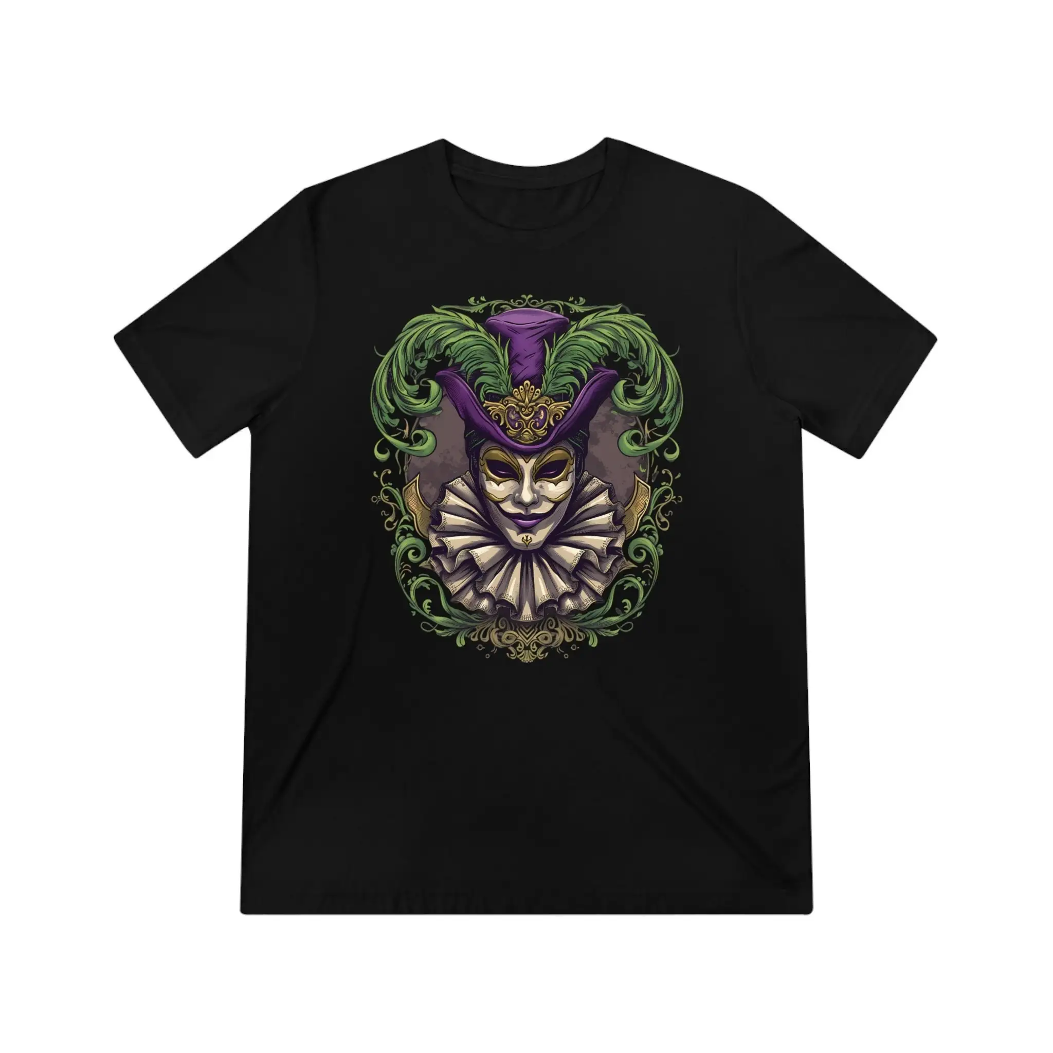 Футболка унисекс Triblend New Orleans Mardi Gras Carnivale с венецианской маской