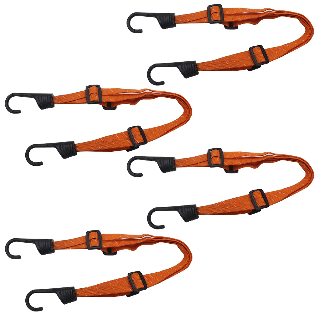 

4pcs/set Durable And Waterproof Helmet Rope - Stretchy Belt For Motorbike And Scooter Safety