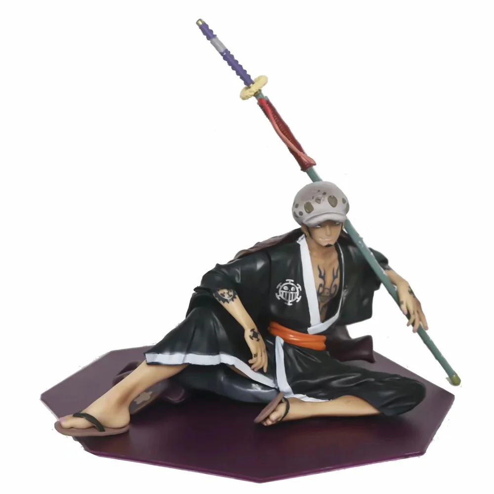 

Anime One Piece Trafalgar Law Samurai Sitting Position PVC Action Figure Collectible Model Doll Toy 12cm