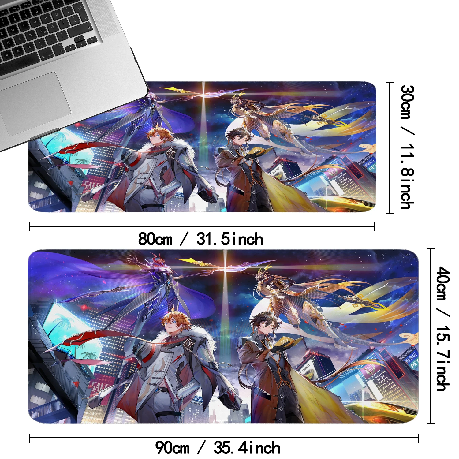 Genshin Impact игровой коврик для мыши Raiden Shogun большой компьютерного стола аниме