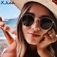 xjiea vintage sunglasses for women fashion 2022 candy color colorful mirror sun glasses round fishing driving oculos de sol