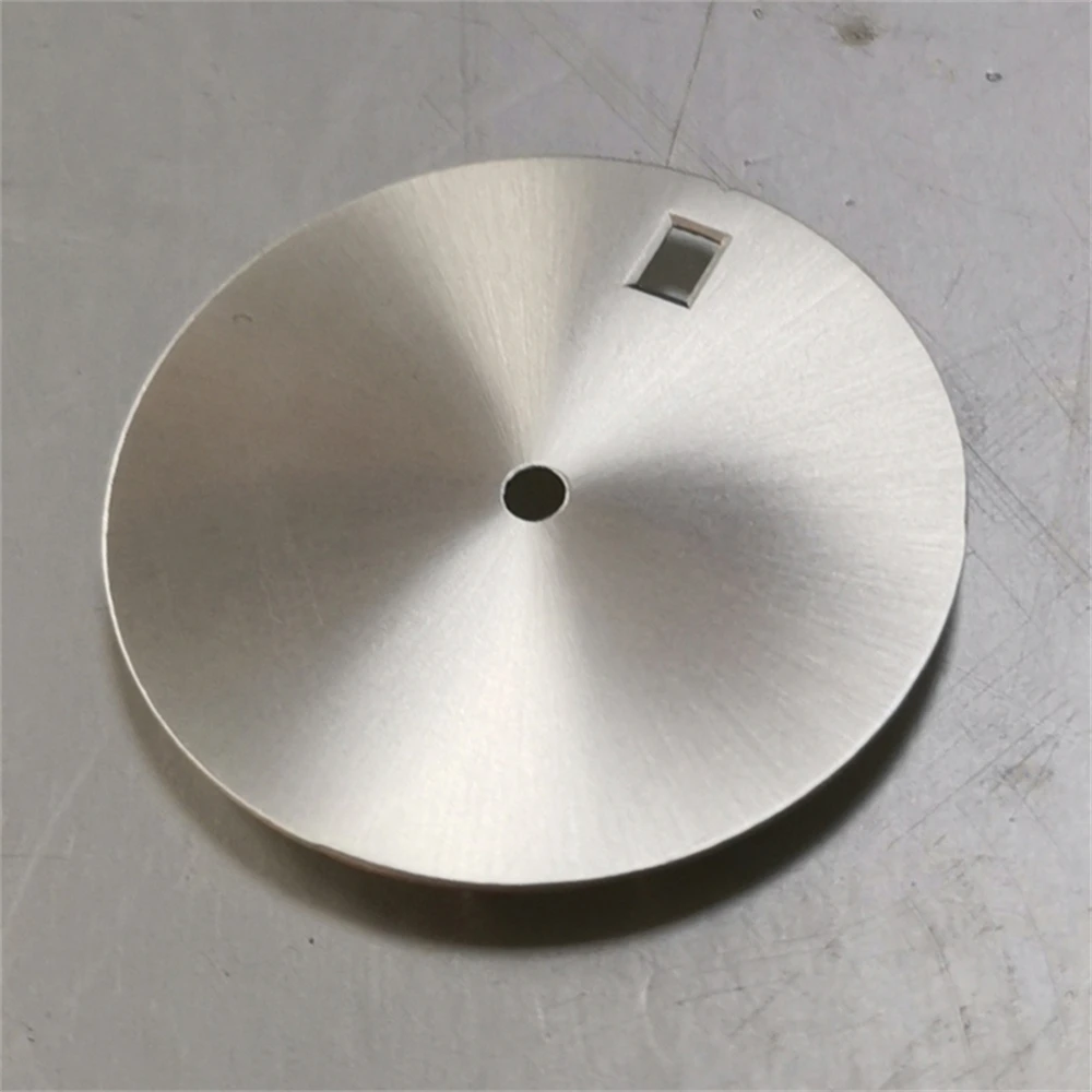 Pure Color Metal Dial No Luminous 28.5MM Watch Dial For NH35 NH36 Movement Men Watch DIY Parts Accessories