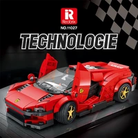 reobrix city car model speed champion building blocks daytona sp3 creative racing sports vehicle bricks for kids children