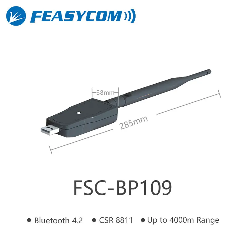 

FEASYCOM 4000M Long Range Bluetooth USB Beacon Bluetooth 4.2 iBeacon Eddystone for Android and Ios Device