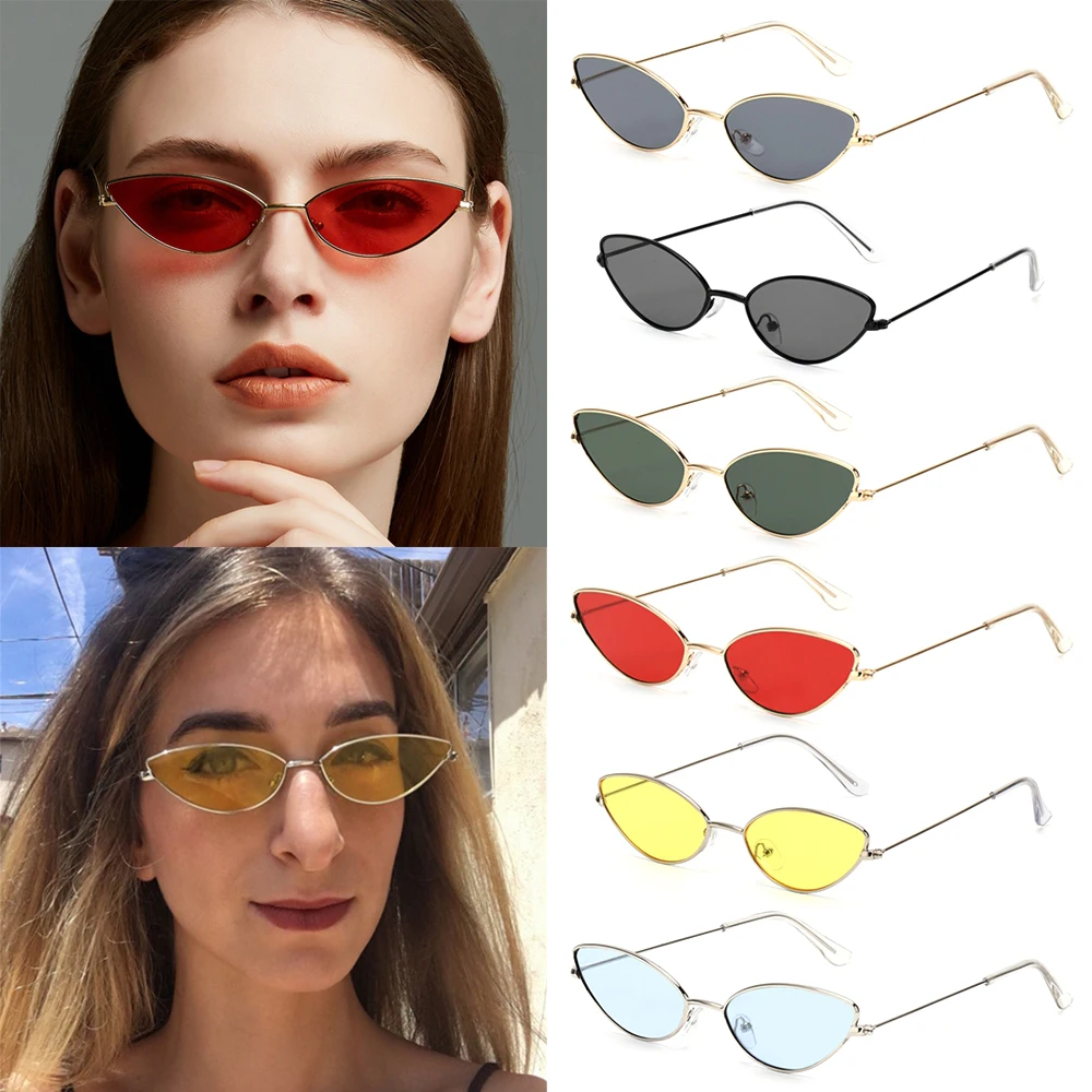

Women's Fashion Sunglasses, Retro Small Frame Sunglasses, Ladies Trend Shades UV400 Eyewear