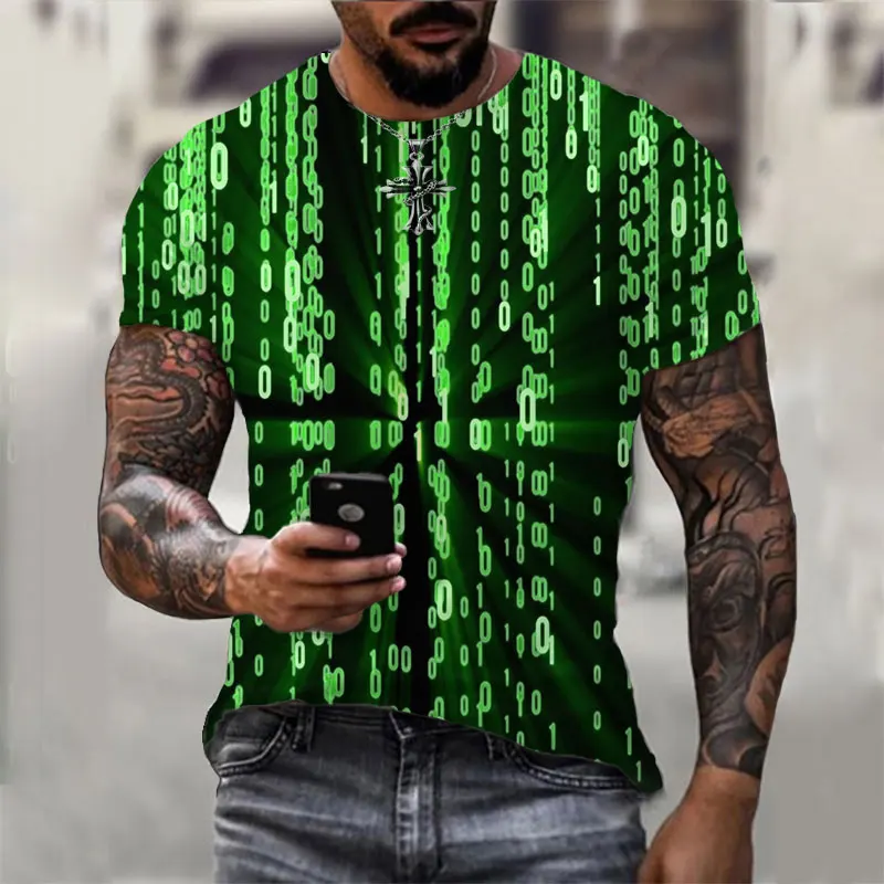 

Fashion Summer Psychedelic 3D Print Men's T-Shirt O-Neck Short Sleeve Casual Oversized Male Top Men Clothing Camiseta Hombre