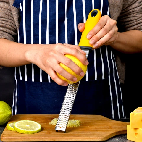 Терка для лимона и сыра, терка для пищевых продуктов из нержавеющей стали, для пармезан, имбиря, мускаты, чеснока, шоколада, фруктов, кухонный инструмент