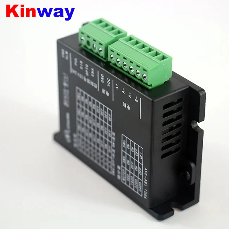 Недорогой Драйвер шагового двигателя Kinway MC556 MINI подходит для Nema23 Nema24 шаговый