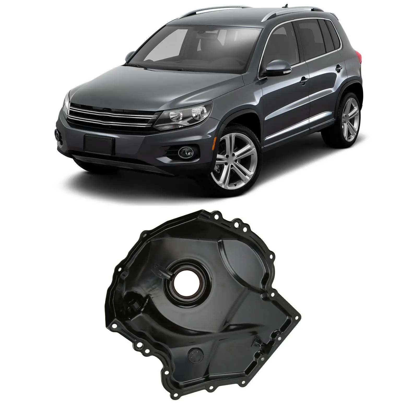 06Х 109210 Нижняя крышка цепи ГРМ Q — черный пластик с защитой от царапин простая