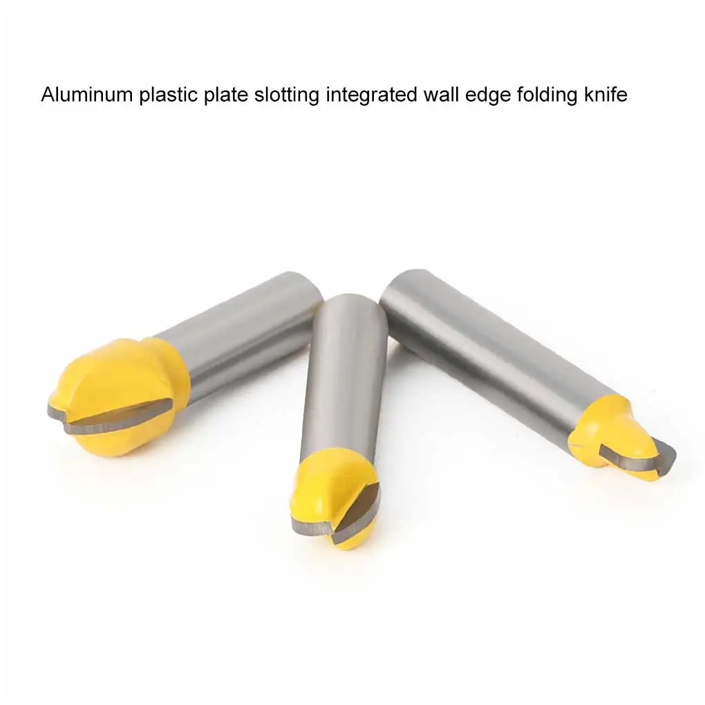 

3-piece Set 8-handle Round Bottom Slicer Shank Wood Router Bit Durable Digging Bottoms Slicing Tool Slotted Slicers